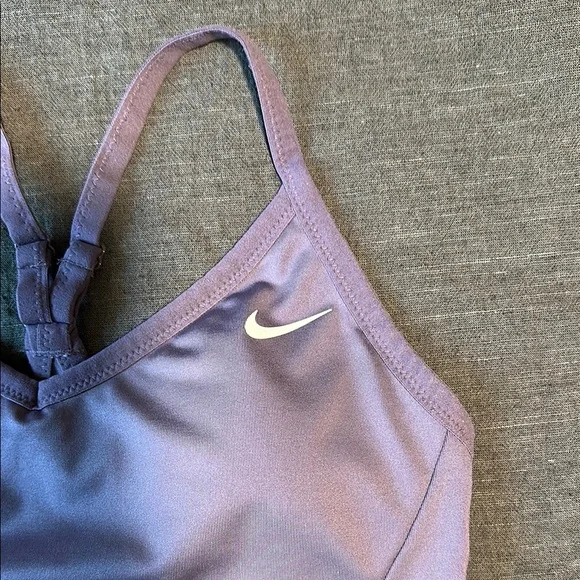Nike Dri-Fit Indy Light Support Purple Sports Bra - Picture 2 of 9